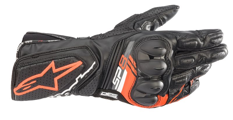 Alpinestars SP-8 V3 Gloves Black / Fluo Red