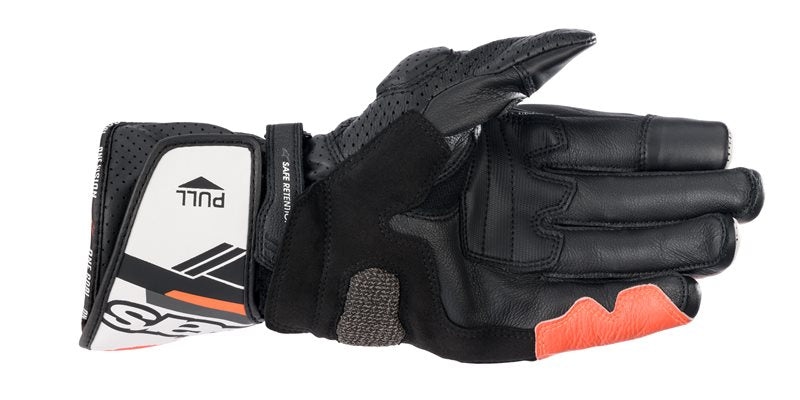 Alpinestars SP-8 V3 Gloves Black / White / Fluo Red