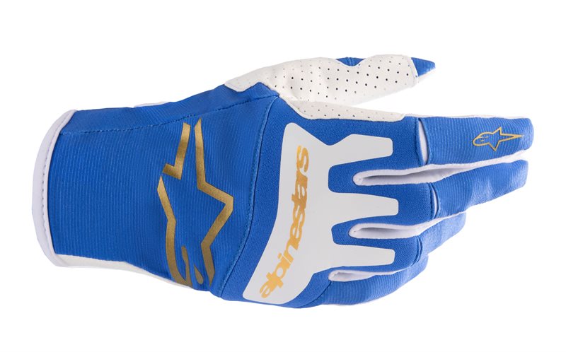 Alpinestars Techstar Gloves Ucla Blue / Brushed Gold