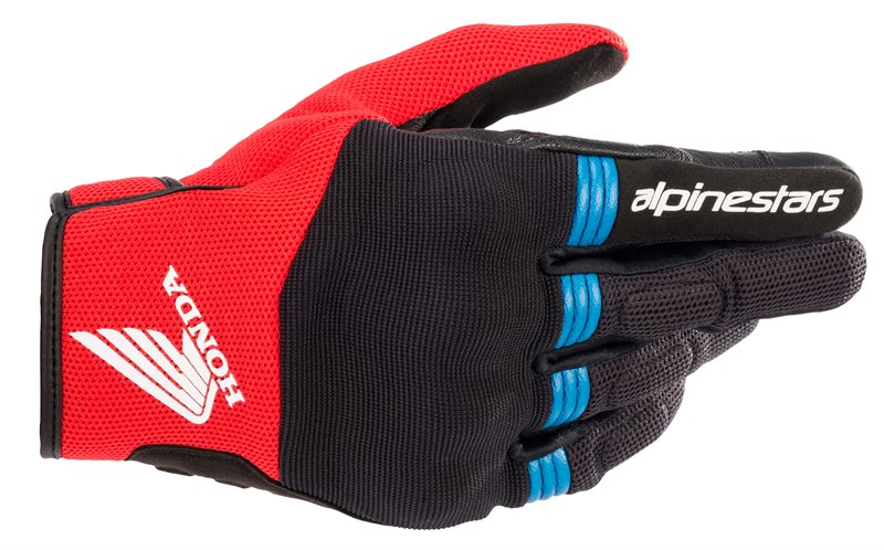 Alpinestars Honda Copper Gloves Black / Bright Red / Blue