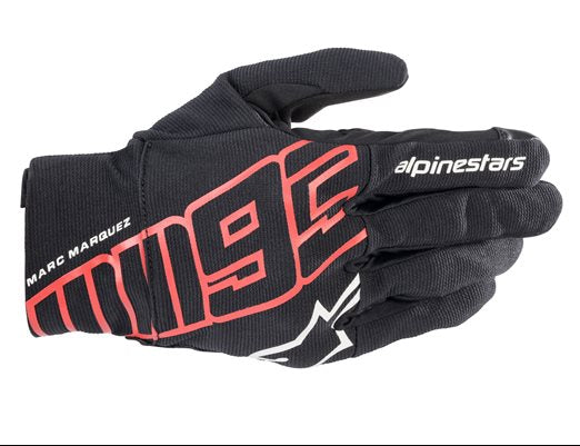 Alpinestars Aragon Gloves Black / Bright Red - FREE UK Shipping, FREE 365 Day Returns | Moto Central