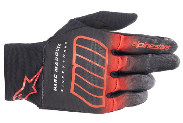 Alpinestars Aragon Gloves Black / Bright Red / White - FREE UK Shipping, FREE 365 Day Returns | Moto Central