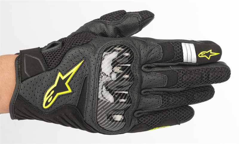 Alpinestars SMX-1 Air V2 Gloves Black / Fluo Yellow