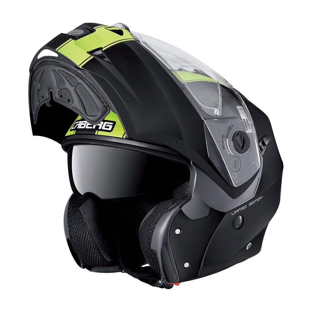 Caberg Duke 2 Legend Flip-Up Helmet Matt Black / Fluo Yellow