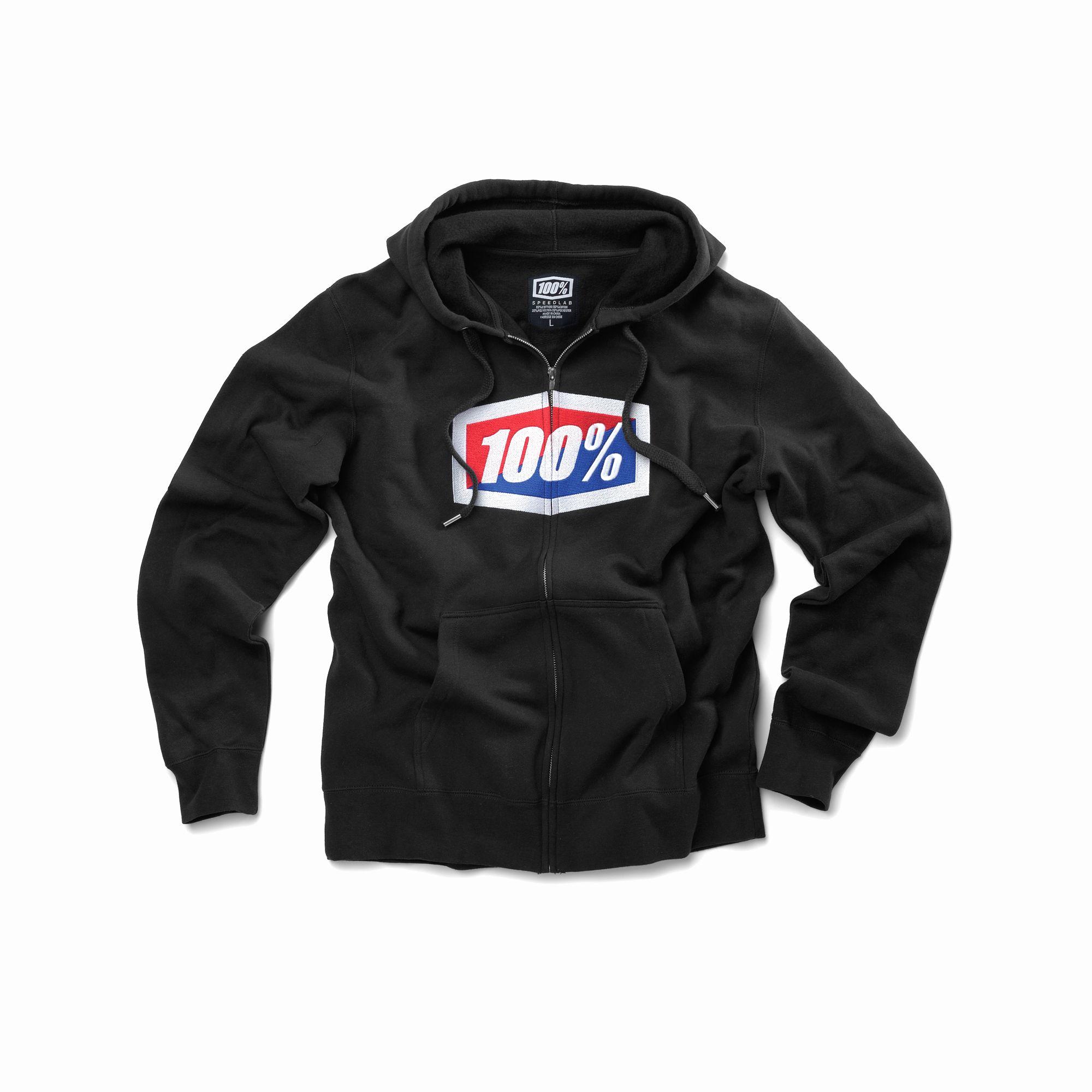 100% Official Zip Hoodie Black - FREE UK Shipping, FREE 365 Day Returns | Moto Central