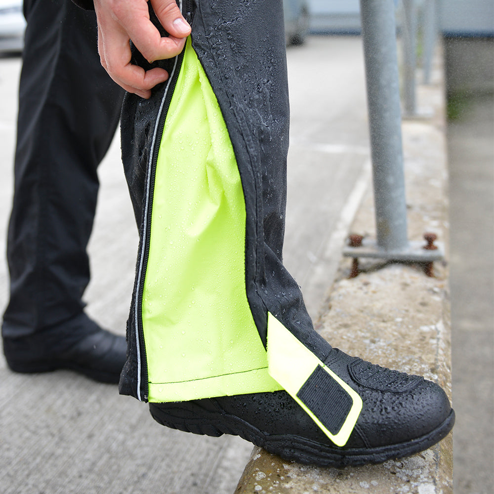 Oxford Stormseal Oversuit Black / Fluo Yellow - FREE UK Shipping, FREE 365 Day Returns | Moto Central