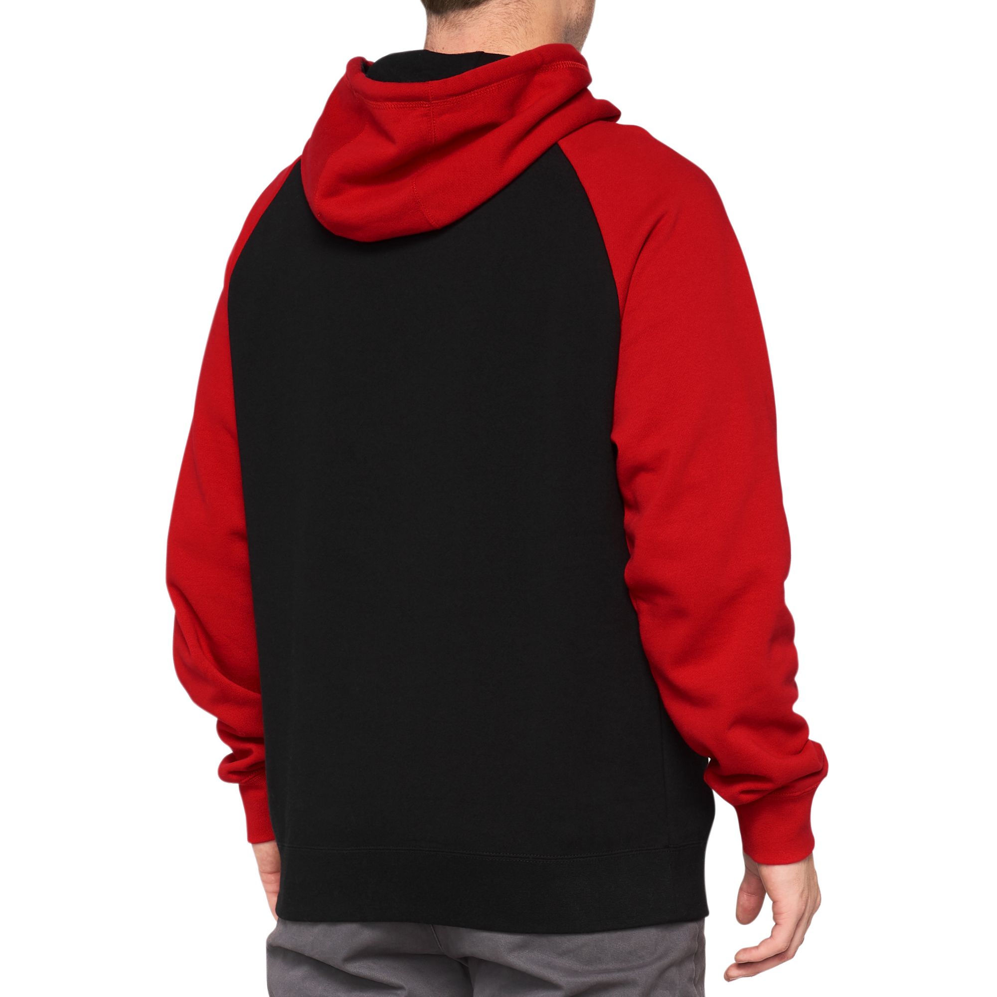 100% Barrage Hooded Pullover Sweatshirt Chili Pepper / Black - FREE UK Shipping, FREE 365 Day Returns | Moto Central