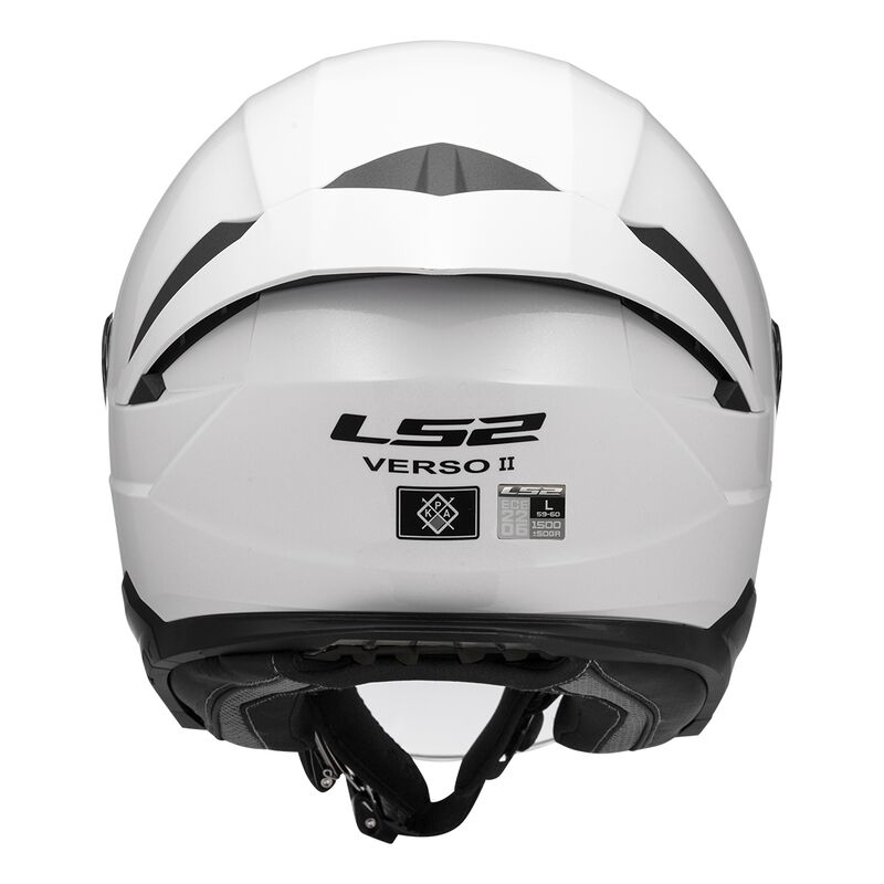 LS2 OF618 Verso 2 Open Face Helmet Solid White