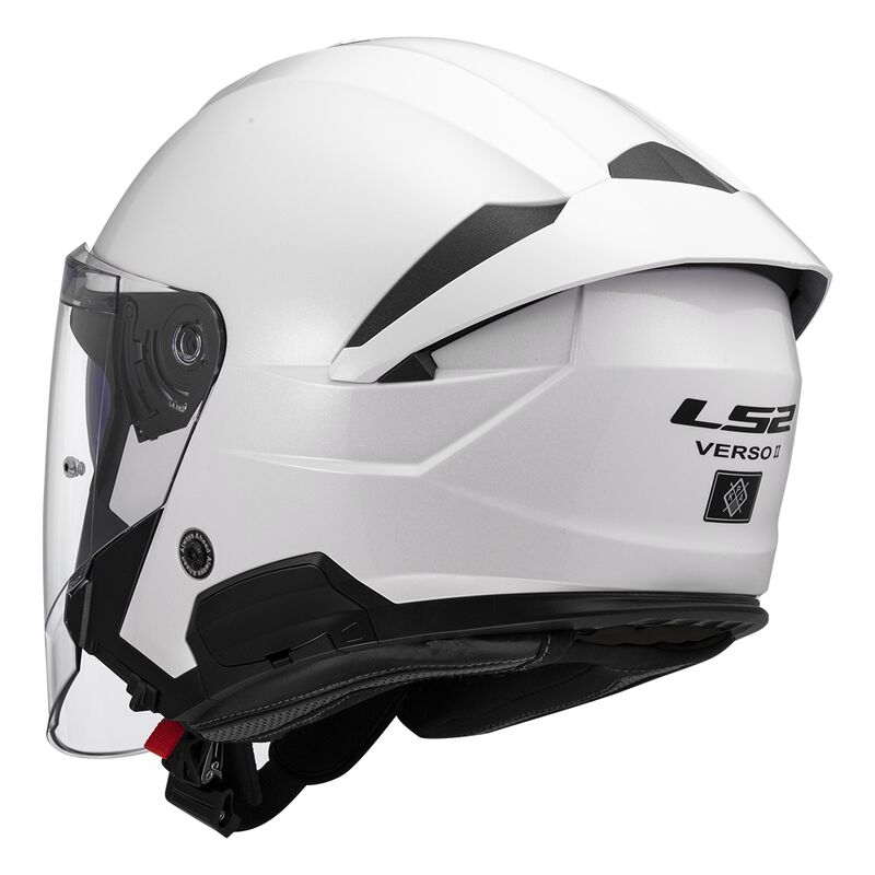 LS2 OF618 Verso 2 Open Face Helmet Solid White