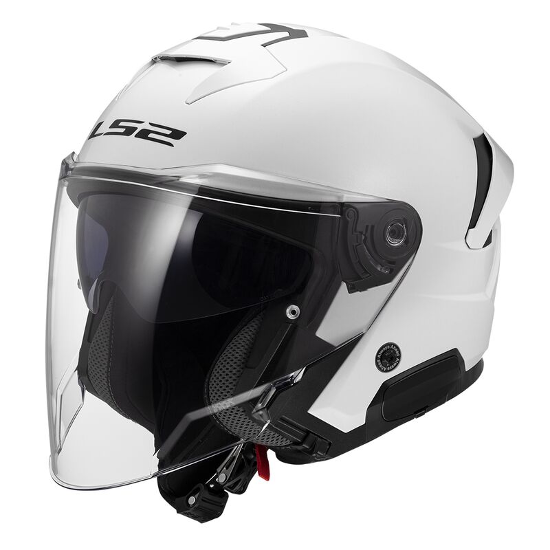 LS2 OF618 Verso 2 Open Face Helmet Solid White