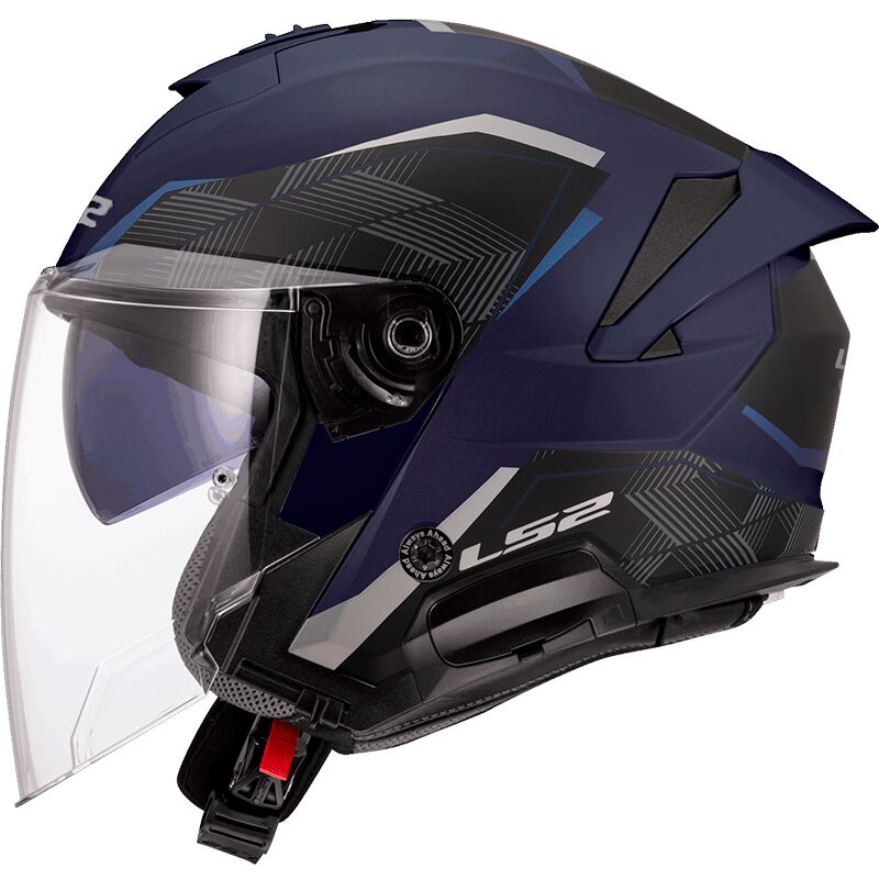 LS2 OF618 Verso 2 Open Face Helmet Air Navy Blue