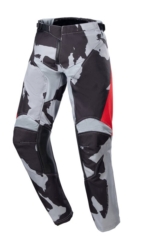 Alpinestars Youth Racer Tactical Trouser Cast Grey Camo / Mars Red