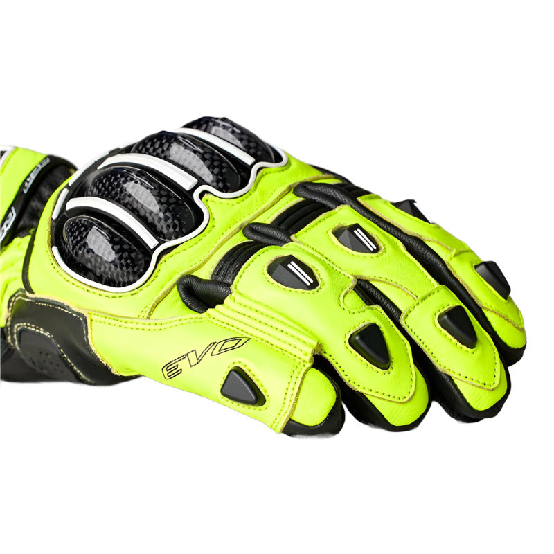 RST Tractech Evo 4 CE Gloves Neon Yellow / Black / Black - FREE UK Shipping, FREE 365 Day Returns | Moto Central