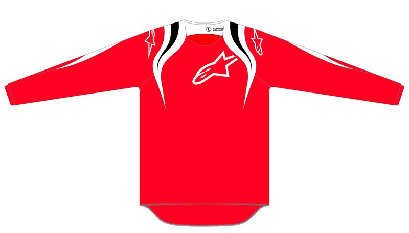 Alpinestars Fluid Narin Jersey Mars Red / White