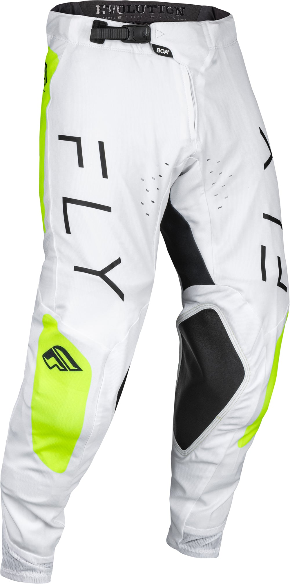 Fly Racing Evolution MX Trouser White / Fluo Yellow