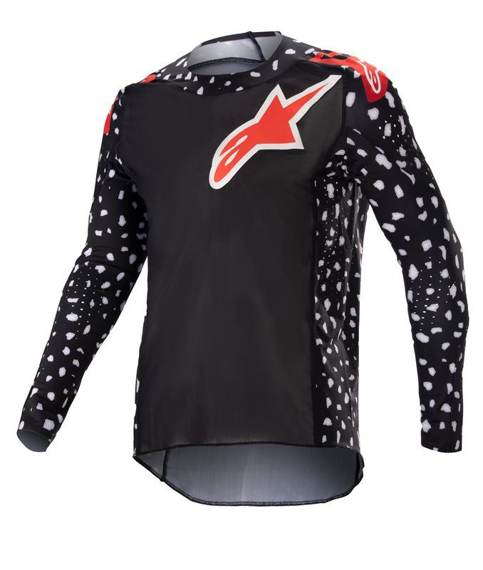 Alpinestars Youth Racer North Jersey Black / Neon Red