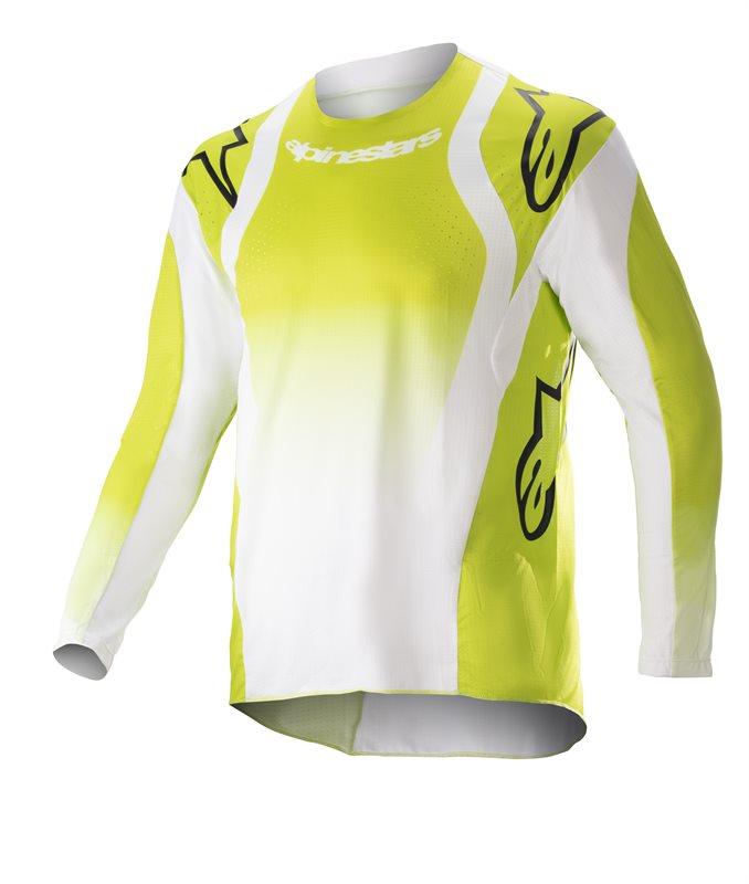 Alpinestars Youth Racer Push Jersey Fluo Yellow / White