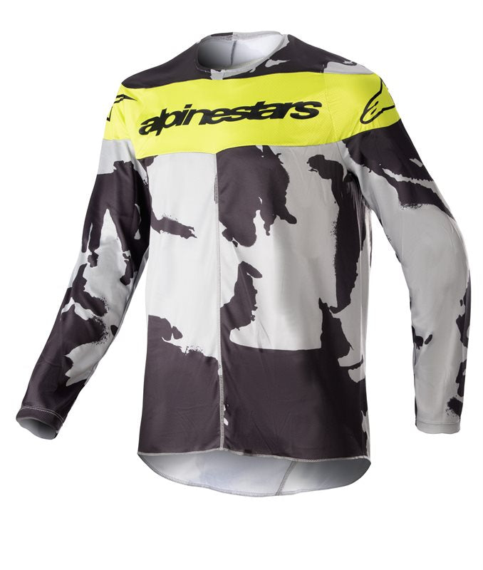 Alpinestars Youth Racer Tactical Jersey Cast Grey Camo / Fluo Yellow