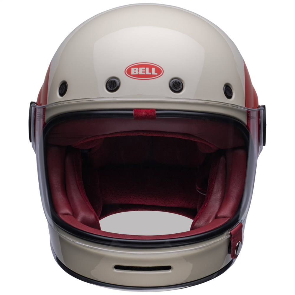 Bell Bullitt TT Full Face Helmet Vintage White / Oxblood