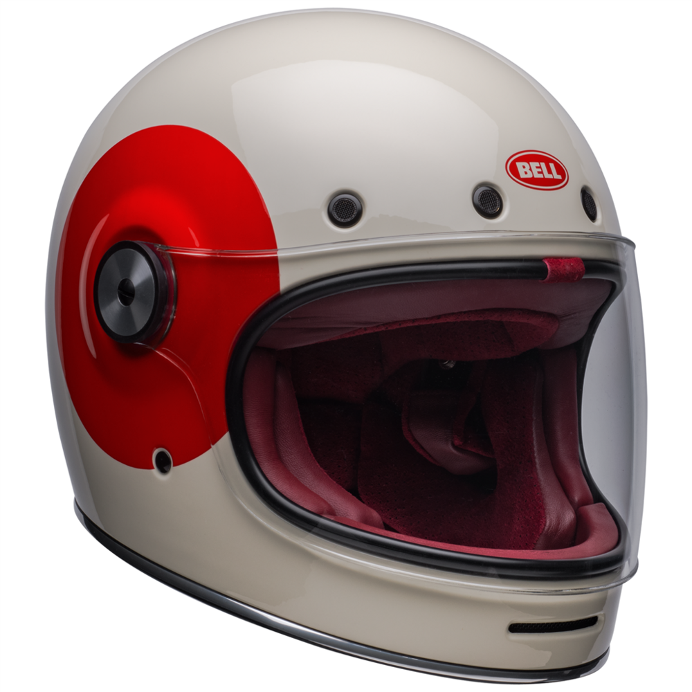 Bell Bullitt TT Full Face Helmet Vintage White / Oxblood