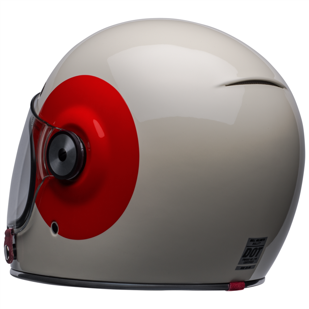 Bell Bullitt TT Full Face Helmet Vintage White / Oxblood