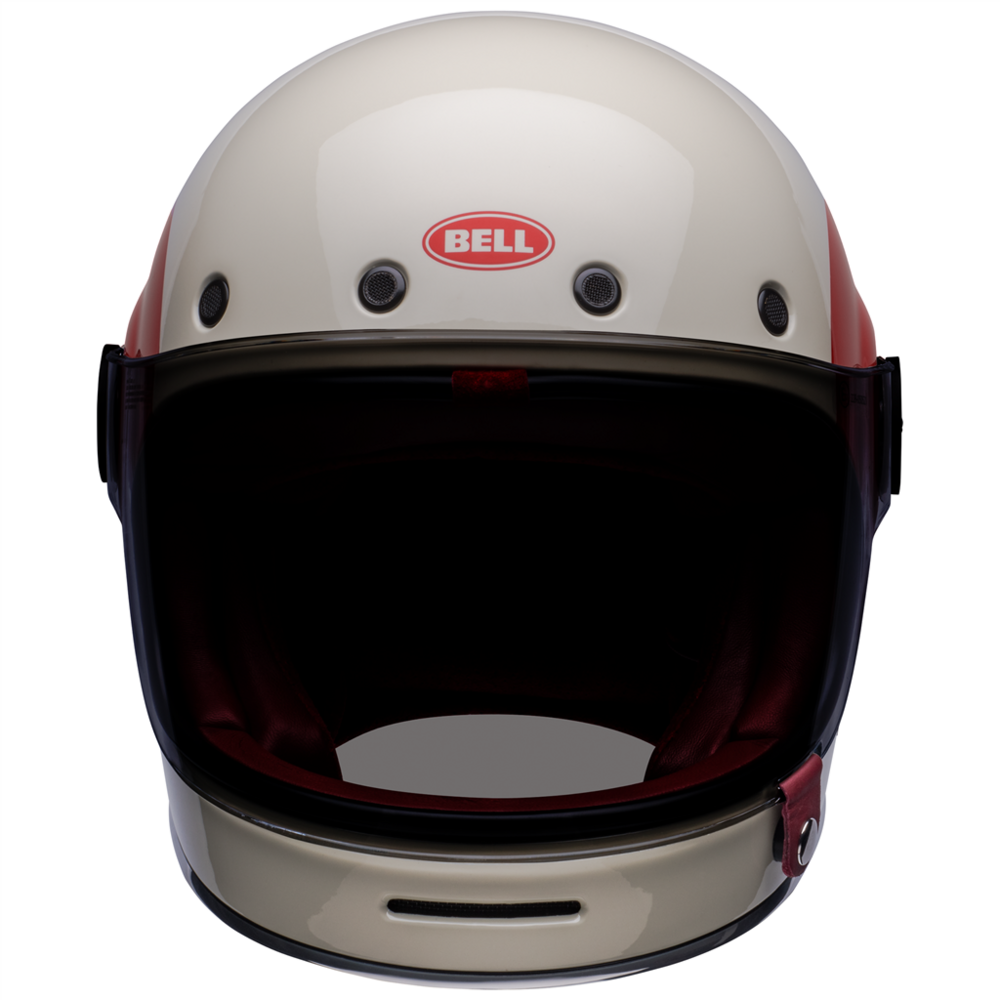 Bell Bullitt TT Full Face Helmet Vintage White / Oxblood