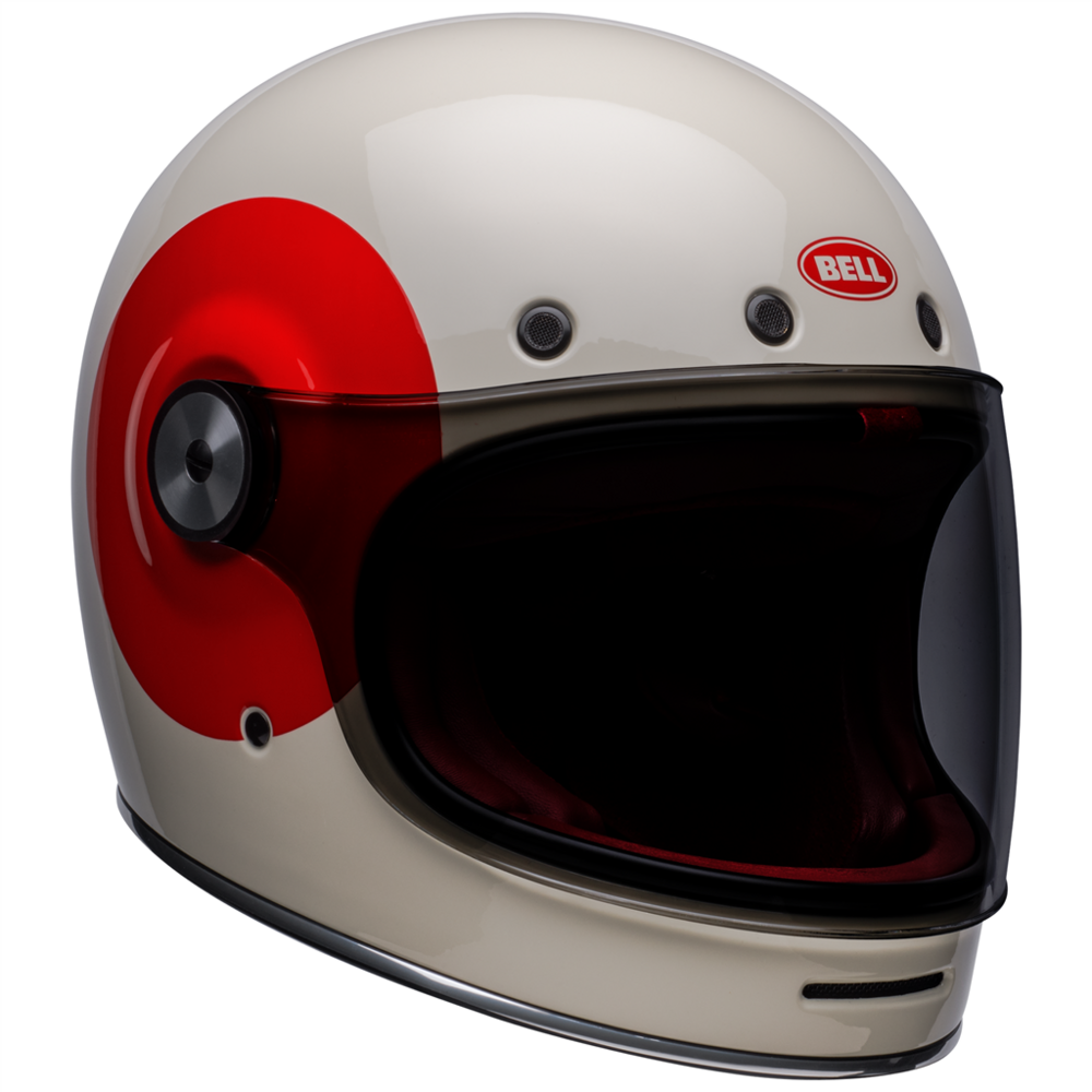 Bell Bullitt TT Full Face Helmet Vintage White / Oxblood