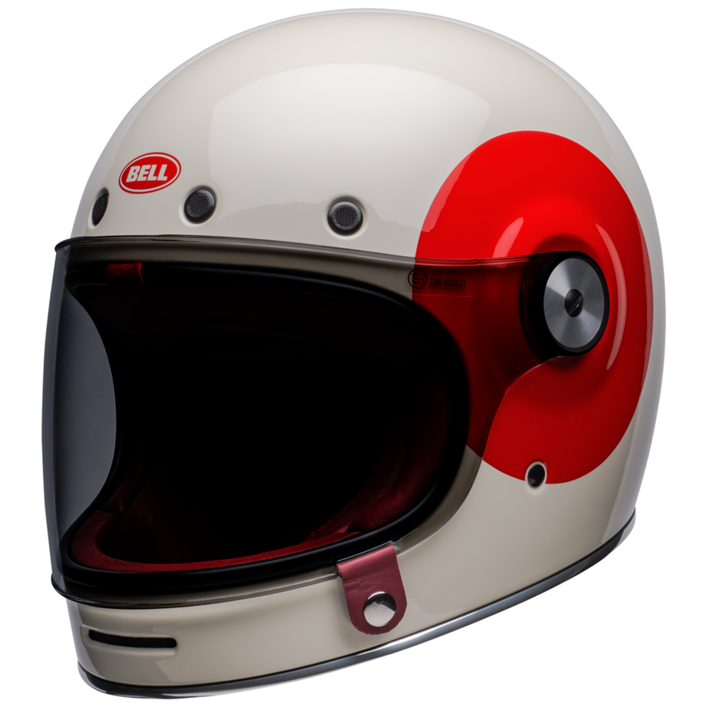 Bell Bullitt TT Full Face Helmet Vintage White / Oxblood