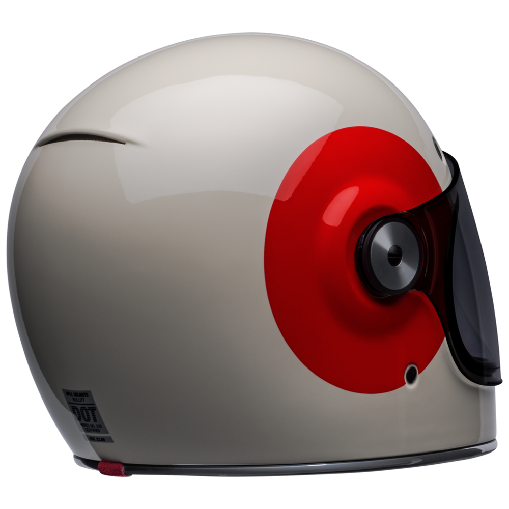 Bell Bullitt TT Full Face Helmet Vintage White / Oxblood