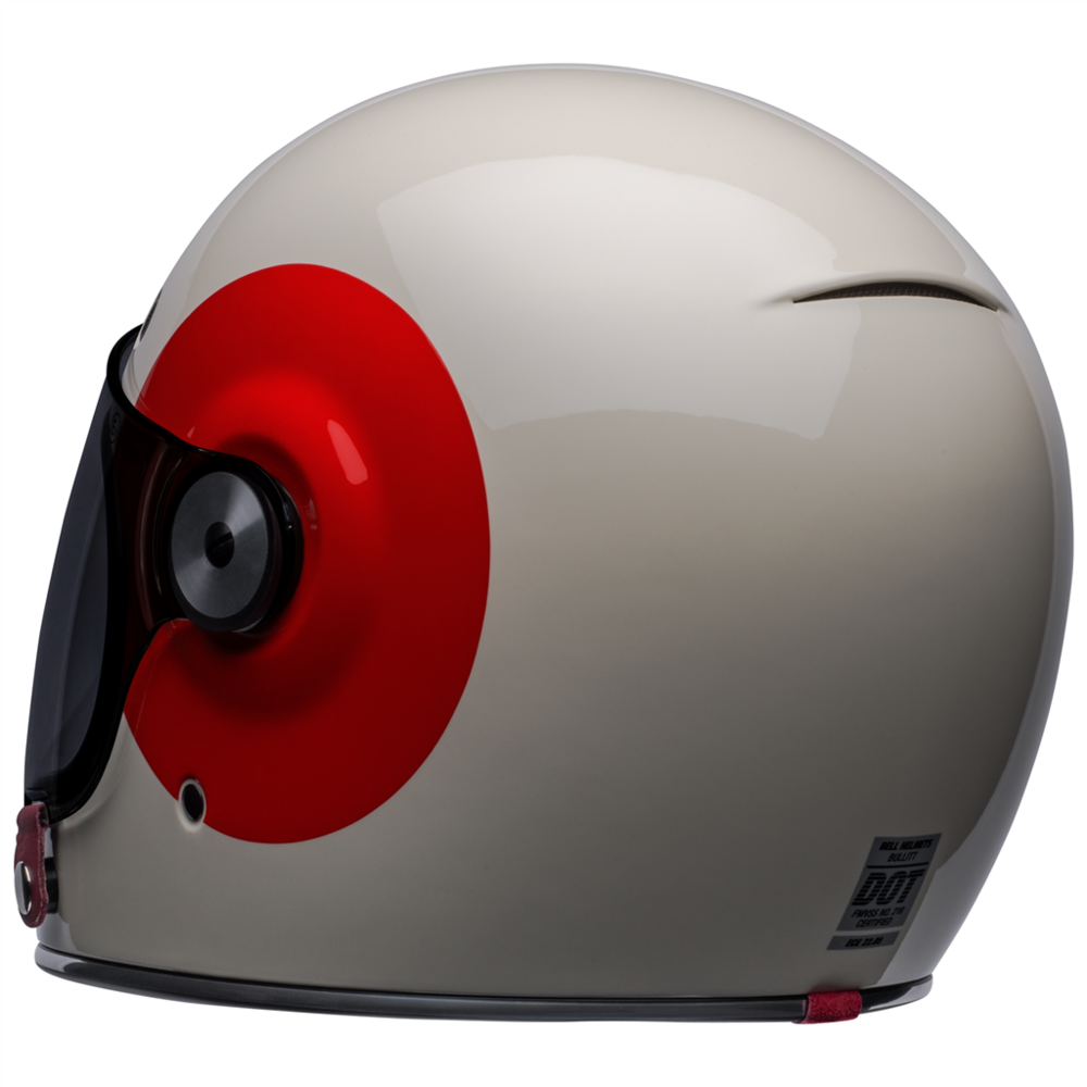 Bell Bullitt TT Full Face Helmet Vintage White / Oxblood