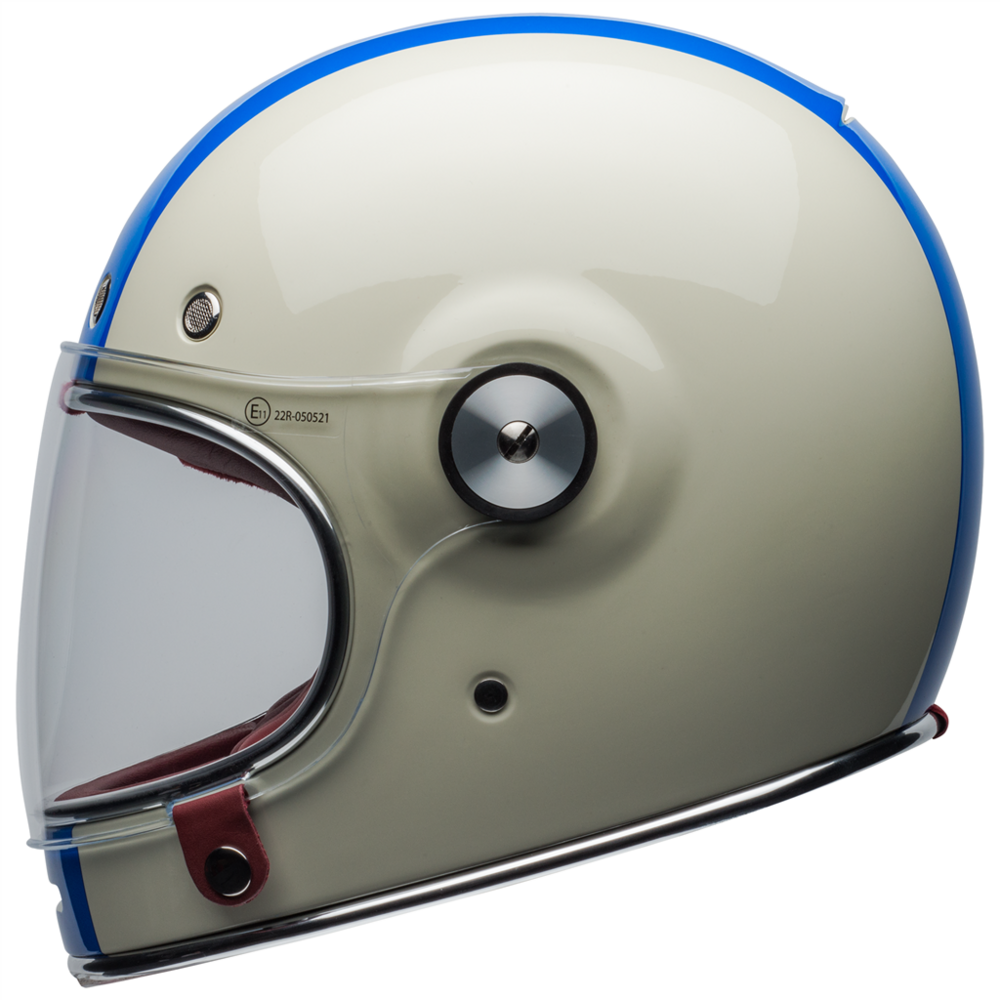 Bell Bullitt Command Full Face Helmet Vintage White / Oxblood / Blue