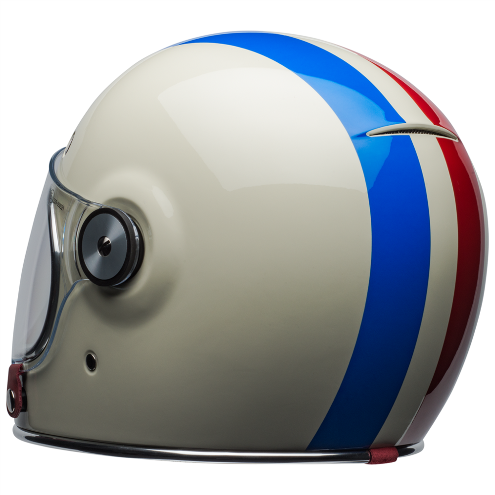 Bell Bullitt Command Full Face Helmet Vintage White / Oxblood / Blue