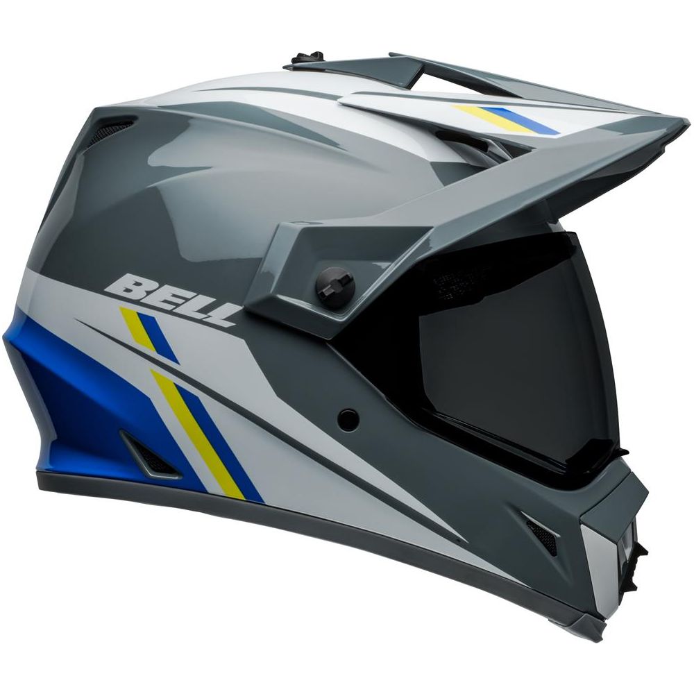 Bell MX-9 Adventure MIPS ECE22.06 Alpine Helmet Grey / Blue - FREE UK Shipping, FREE 365 Day Returns | Moto Central