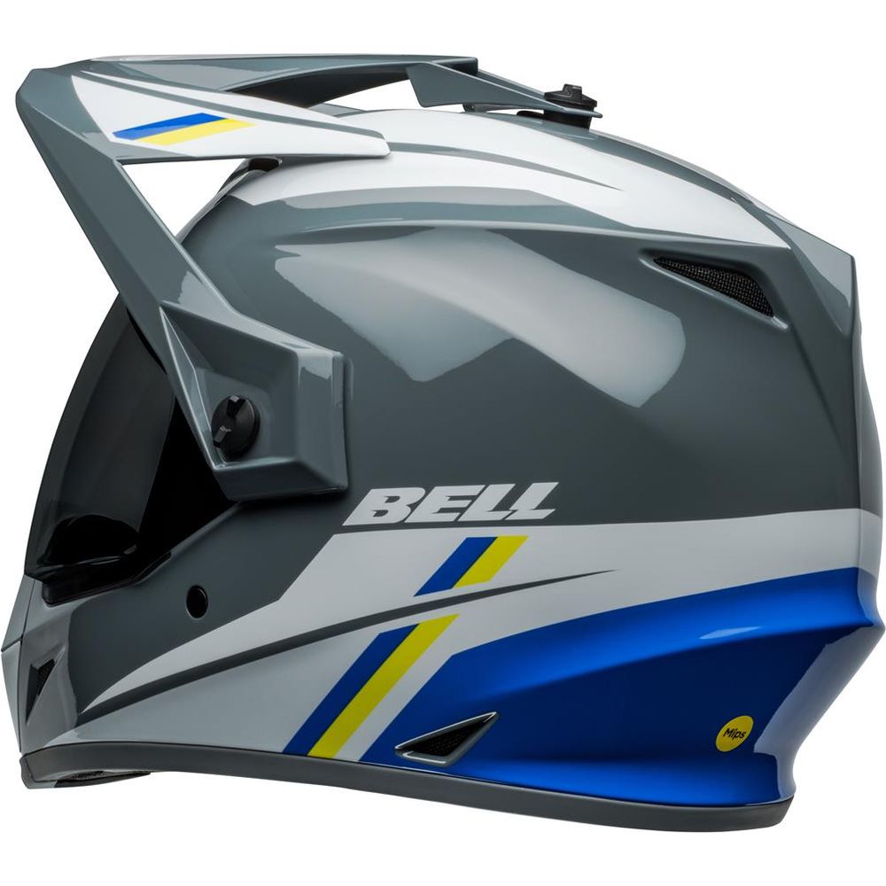 Bell MX-9 Adventure MIPS ECE22.06 Alpine Helmet Grey / Blue - FREE UK Shipping, FREE 365 Day Returns | Moto Central