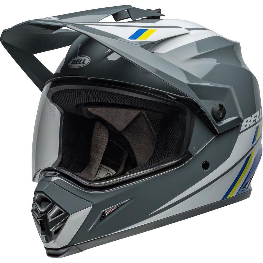 Bell MX-9 Adventure MIPS ECE22.06 Alpine Helmet Grey / Blue - FREE UK Shipping, FREE 365 Day Returns | Moto Central