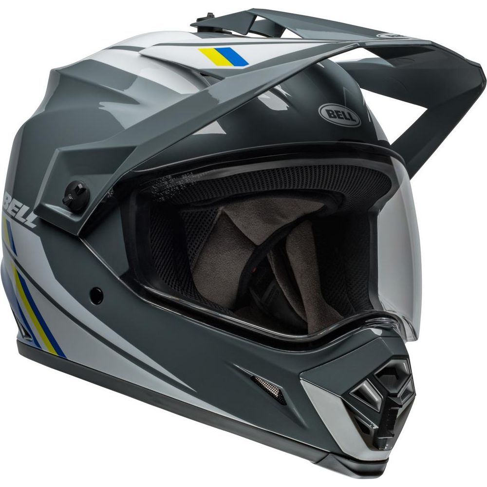 Bell MX-9 Adventure MIPS ECE22.06 Alpine Helmet Grey / Blue - FREE UK Shipping, FREE 365 Day Returns | Moto Central