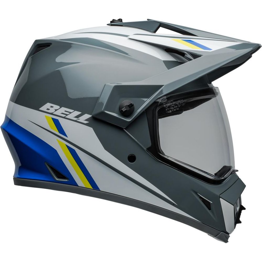 Bell MX-9 Adventure MIPS ECE22.06 Alpine Helmet Grey / Blue - FREE UK Shipping, FREE 365 Day Returns | Moto Central