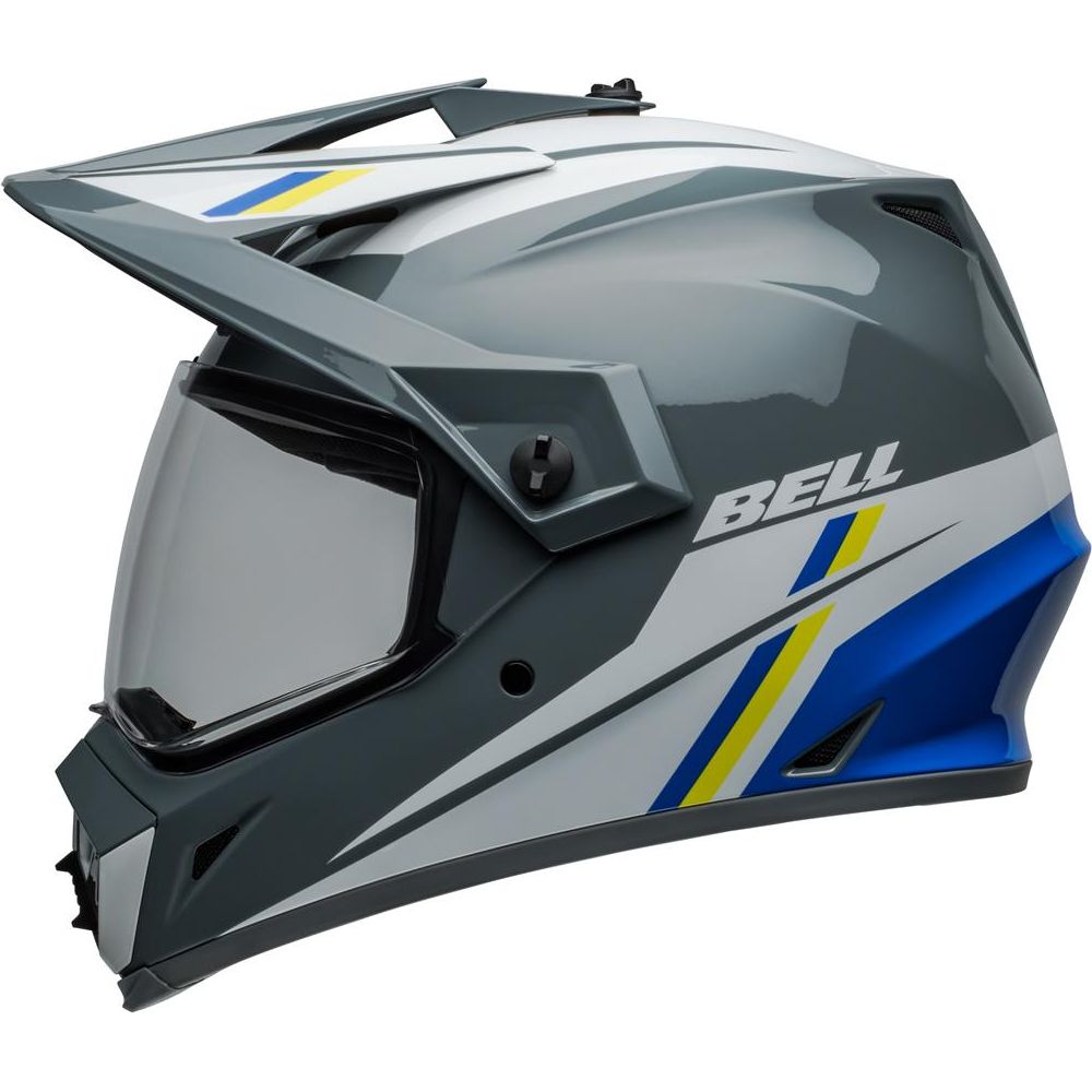 Bell MX-9 Adventure MIPS ECE22.06 Alpine Helmet Grey / Blue - FREE UK Shipping, FREE 365 Day Returns | Moto Central