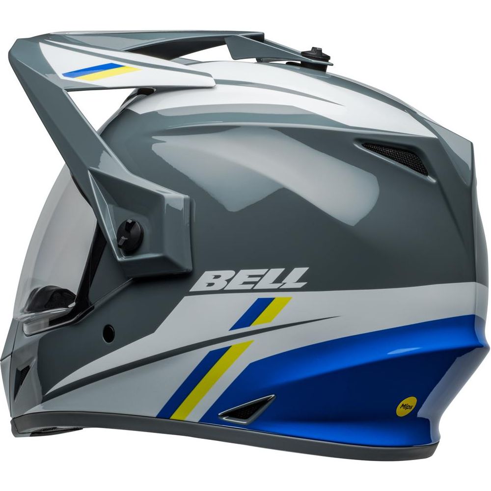 Bell MX-9 Adventure MIPS ECE22.06 Alpine Helmet Grey / Blue - FREE UK Shipping, FREE 365 Day Returns | Moto Central