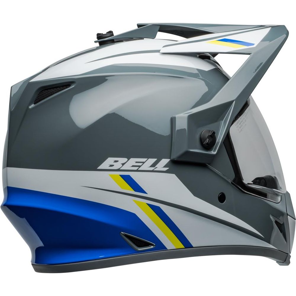 Bell MX-9 Adventure MIPS ECE22.06 Alpine Helmet Grey / Blue - FREE UK Shipping, FREE 365 Day Returns | Moto Central