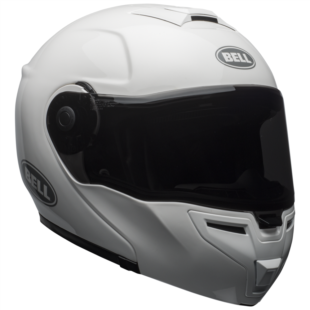 Bell SRT Modular Solid Full Face Helmet White - FREE UK Shipping, FREE 365 Day Returns | Moto Central