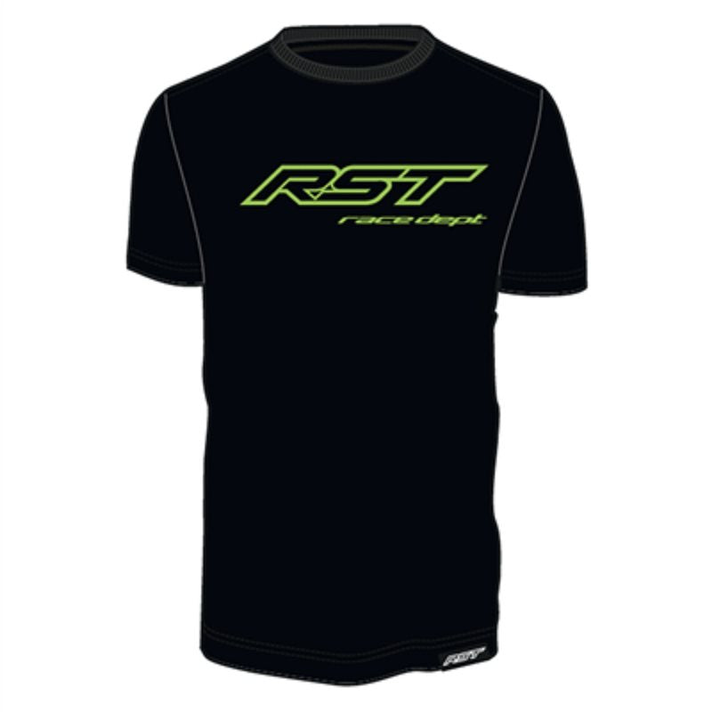 RST Race Dept Logo T-Shirt Black / Fluo Green