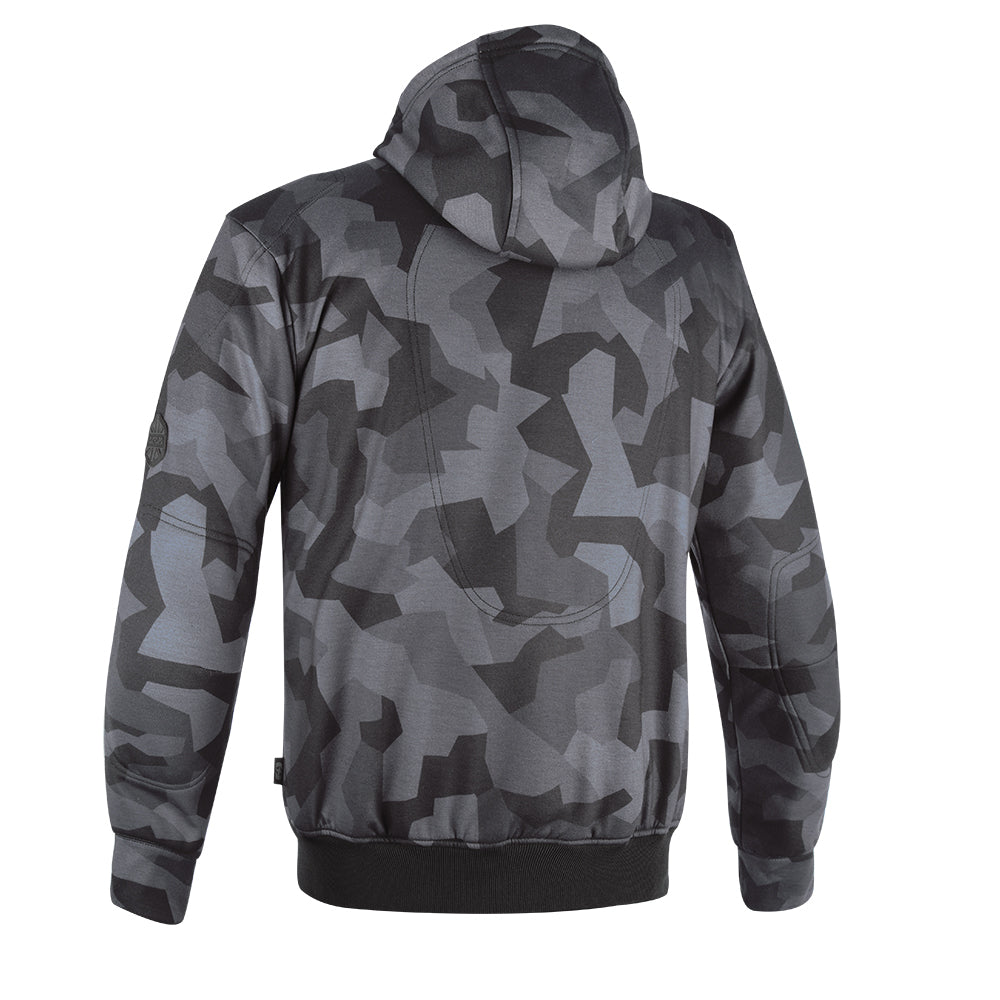 Oxford Super 2.0 Hoodie Grey Camo - FREE UK Shipping, FREE 365 Day Returns | Moto Central