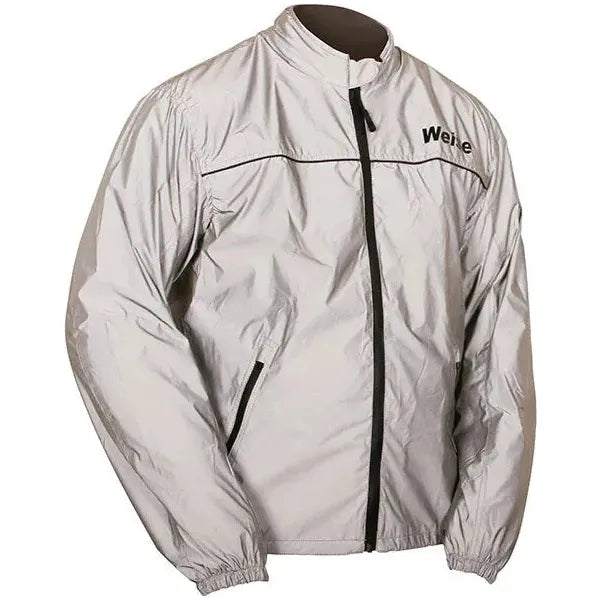 Weise Vision 2.0 Waterproof Over Jacket Silver - FREE UK Shipping, FREE 365 Day Returns | Moto Central