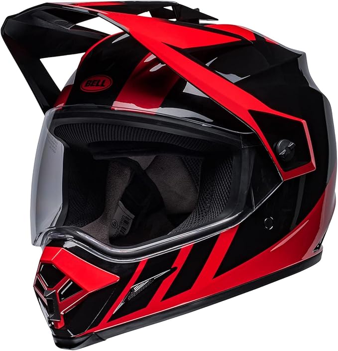 Bell 2022 MX 9 Adventure MIPS Helmet Dash Black / Red  - FREE UK Shipping, FREE 365 Day Returns | Moto Central