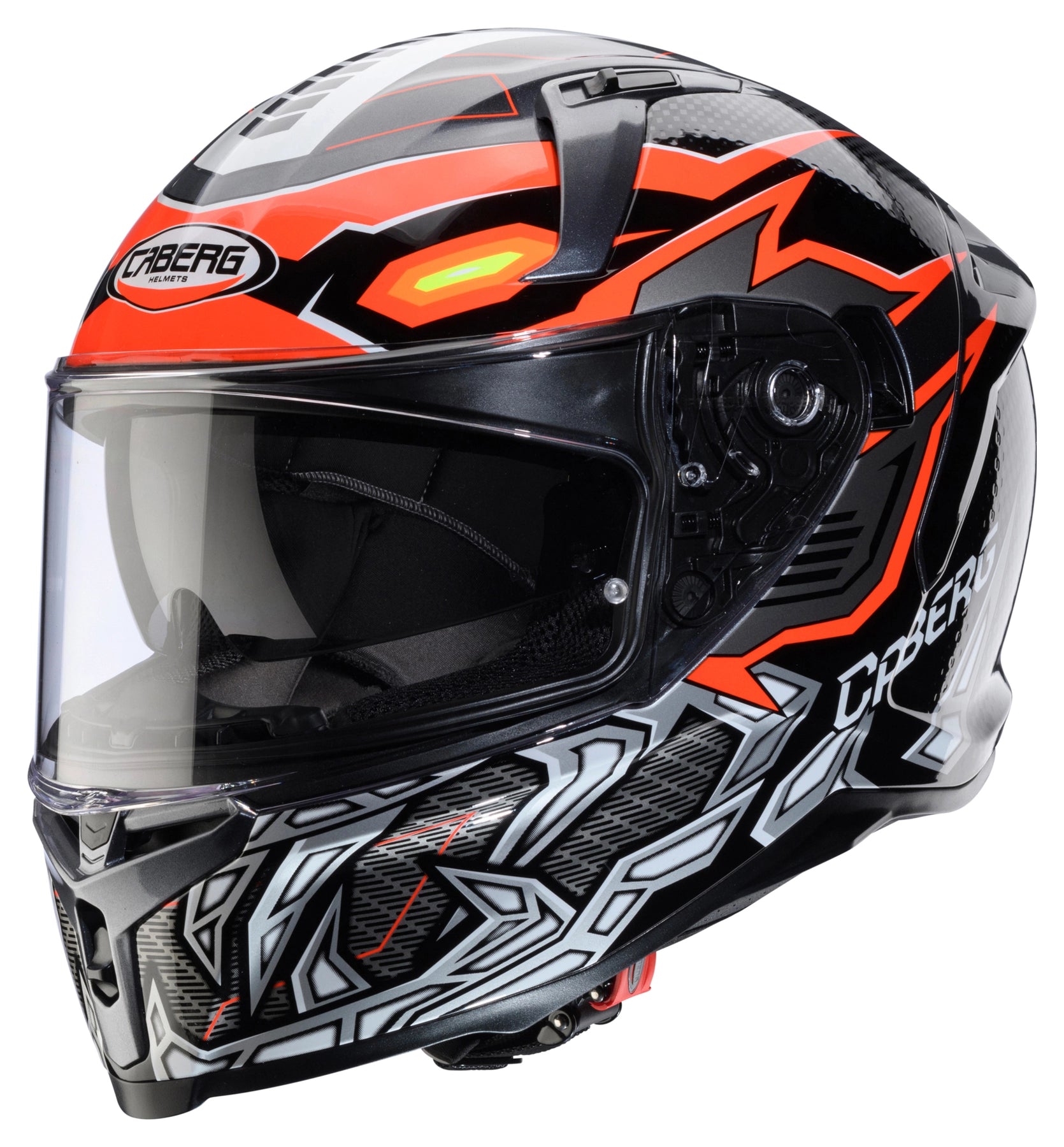 Caberg Avalon X Gurkha Full Face Helmet Black / Grey / Fluo Orange  - FREE UK Shipping, FREE 365 Day Returns | Moto Central