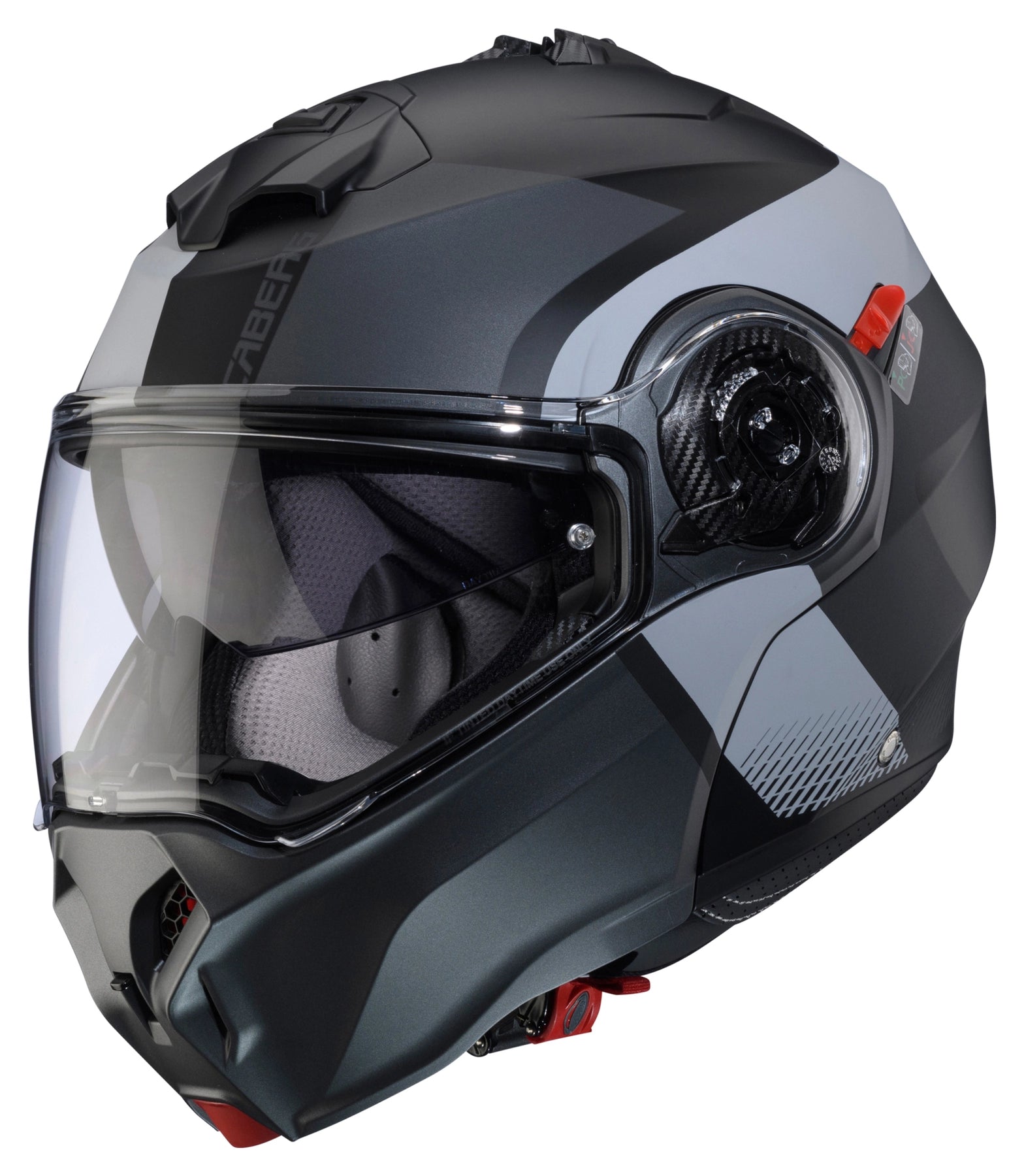 Caberg Duke Evo Indy Flip-Up Helmet Matt Black / Gun Metal / Grey  - FREE UK Shipping, FREE 365 Day Returns | Moto Central