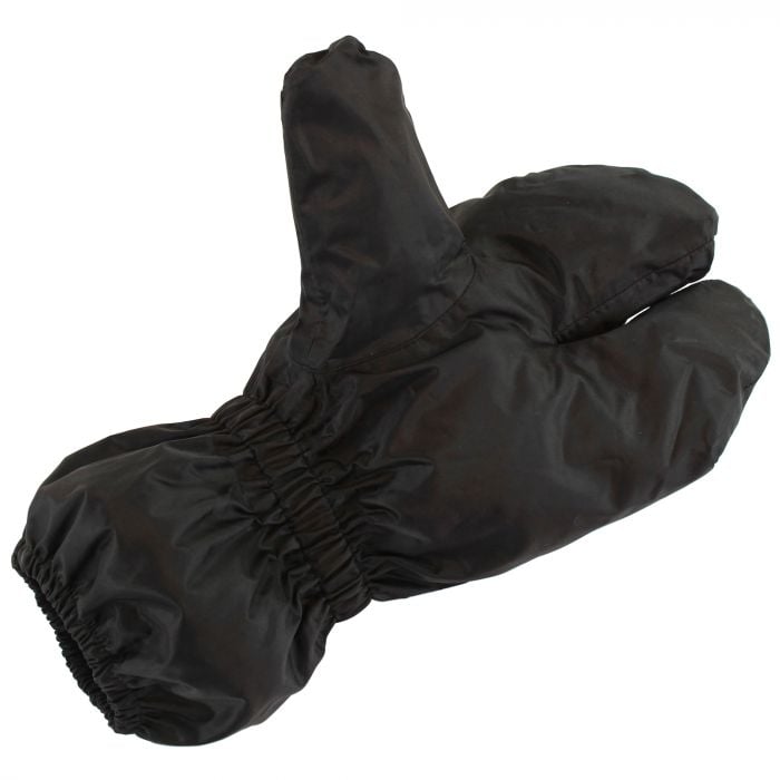 Bike It 3 Finger Rain Over-Mittens Black - FREE UK Shipping, FREE 365 Day Returns | Moto Central