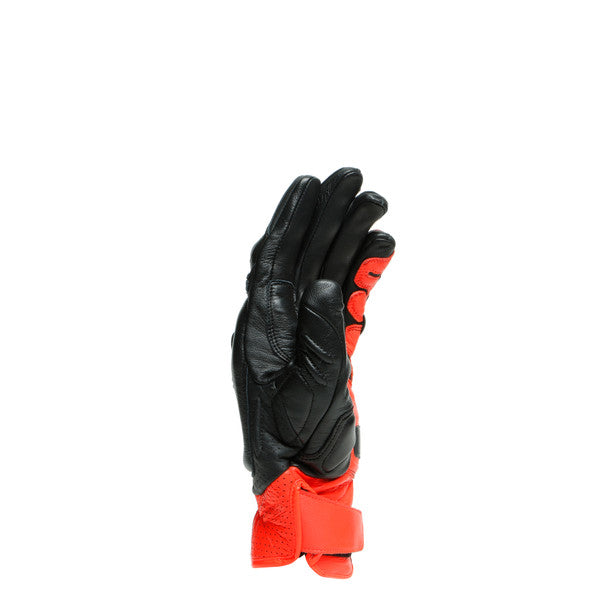 Dainese 4 Stroke 2 Leather Gloves Black / Fluo Red