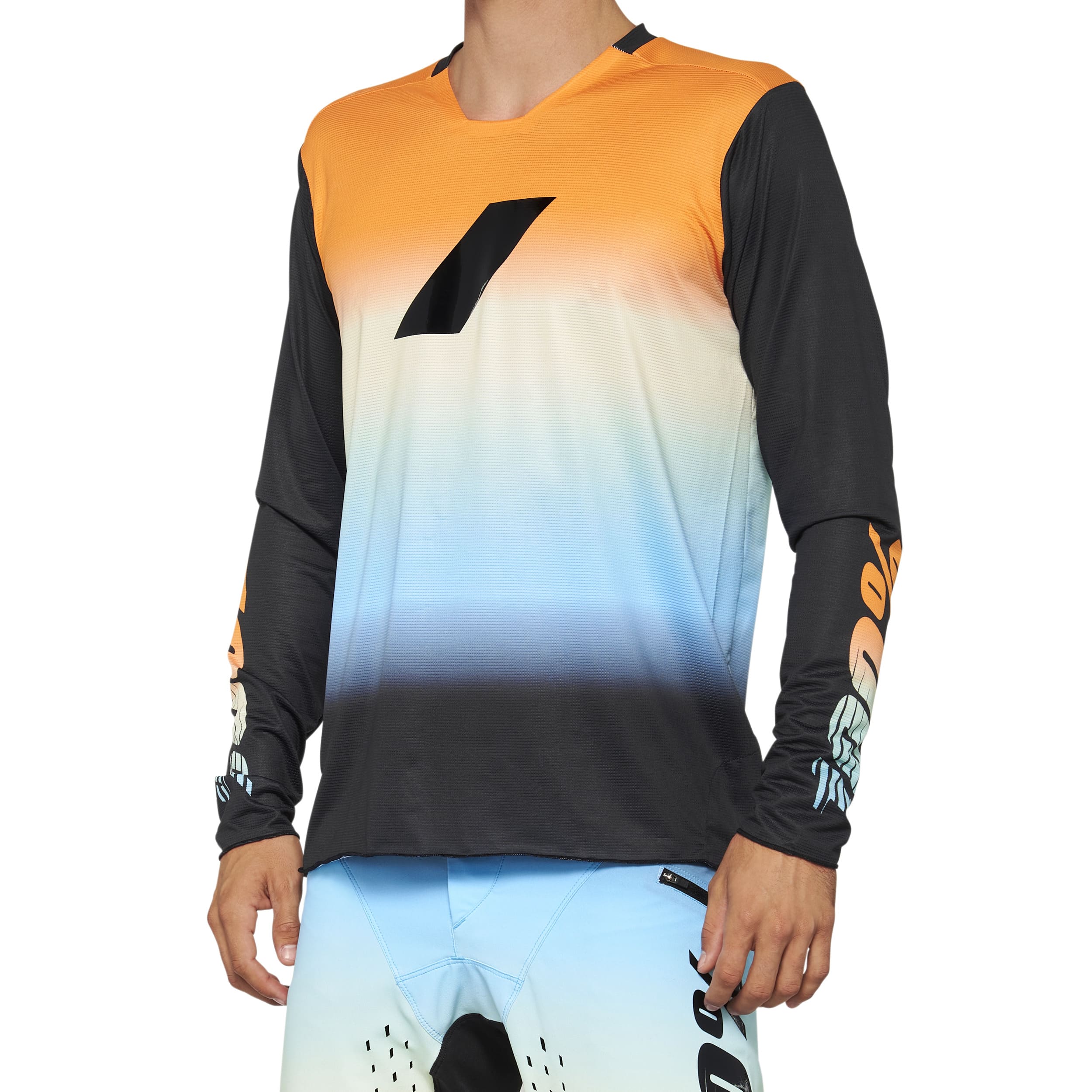 100% R-Core X Long Sleeves Limited Edition Jersey Sunset - FREE UK Shipping, FREE 365 Day Returns | Moto Central